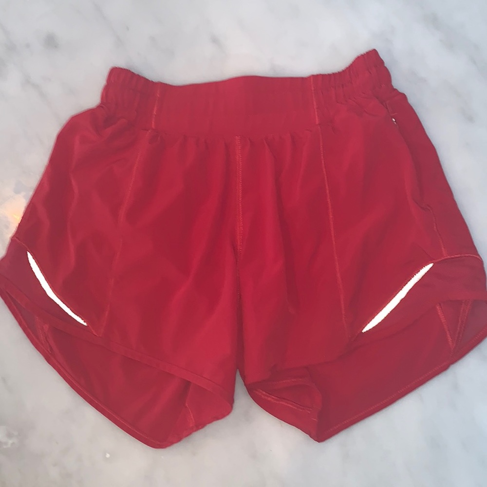 lululemon athletica Red Athletic Shorts